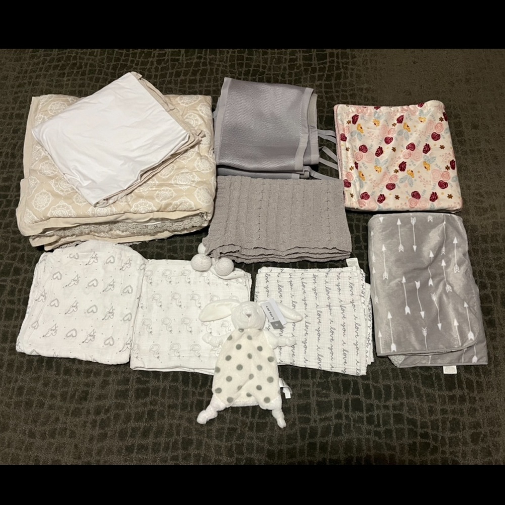 Baby Blankets & Bed Accessories Bundle
